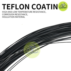 [HCM] RUỘT DÂY ĐỀ DÂY PHANH XE ĐẠP LÕI TEFLON KHÔNG RỈ CHỊU 260 ĐỘ C