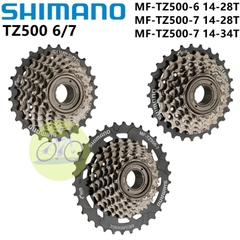 [HCM] Líp 6 7 tầng Shimano MF TZ500- 6 / 7 vặn 14T - 28T / 34T cho xe đạp