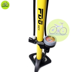 Bơm xe đạp áp 160psi/11kg, Có đồng hồ đo cao cấp FDG, Ống bơm xe đạp xe máy đa năng