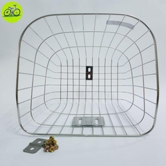 [HCM] Giỏ Rổ Xe Đạp Có Nắp Đậy Inox Không Rỉ Có Kèm Ốc