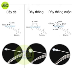 Ruột dây đề dây thắng xe đạp thép không gỉ inox chính hãng
