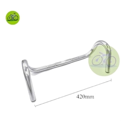 Tay lái ghi đông xe đạp nhôm cong cuộc sừng trâu phi 25.4mm
