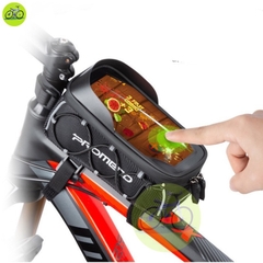 Túi treo sườn xe đạp PROMEND túi cứng chống nước có mặt đêt điện thoại chuyên dụng