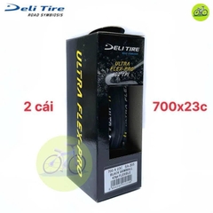 Vỏ lốp gấp xe đạp Deli Tire ULTRA 700x23c 700x25c Full Box