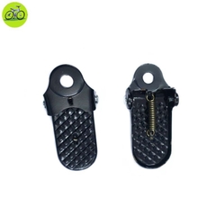 Gác để chân gấp xe đạp thép sơn màu đen