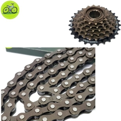 Combo sên xe đạp YBN + líp 6 xe đạp Shimano