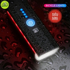 Đèn LED Xe Đạp Sạc USB Kết Hợp Còi - Siêu Sáng, Chống Nước, Độ Bền Cao