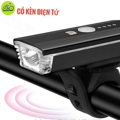 Đèn LED Xe Đạp Sạc USB Kết Hợp Còi - Siêu Sáng, Chống Nước, Độ Bền Cao