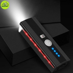 Đèn LED Xe Đạp Sạc USB Kết Hợp Còi - Siêu Sáng, Chống Nước, Độ Bền Cao