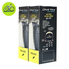 Vỏ (lốp) xe đạp gấp hộp Deli Tire ULTRA FLEX-PRO 700x23C