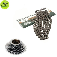 Combo bộ líp 7 và sên YBN xe đạp thể thao