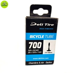 Ruột Xe Đạp Deli Tire 700c Van Nhỏ/Van Lớn - Kích Thước 26, 27.5 Inch