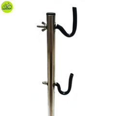 Chân chống xe đạp dựng Inox móc treo bọc cao su cao cấp