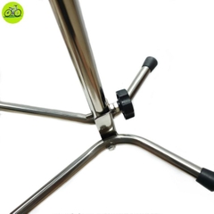 Chân chống xe đạp dựng Inox móc treo bọc cao su cao cấp