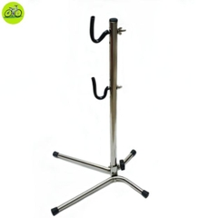 Chân chống xe đạp dựng Inox móc treo bọc cao su cao cấp