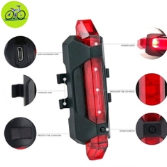 Đèn hậu xe đạp LED cảnh báo sáng đỏ sạc USB NQY