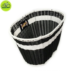 Giỏ xe đạp, rổ xe máy điện chất liệu các sợi mây tổng hợp elip