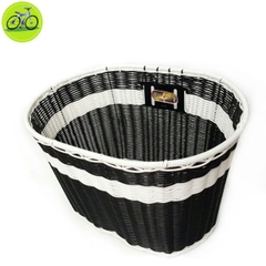 Giỏ xe đạp, rổ xe máy điện chất liệu các sợi mây tổng hợp elip