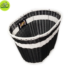 Giỏ xe đạp, rổ xe máy điện chất liệu các sợi mây tổng hợp elip