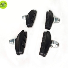 Gôm bố thắng xe đạp, má phanh xe điện cao cấp COMBO 2 BỘ