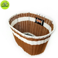 Giỏ xe đạp, xe đạp điện rổ được làm từ sợ mây nhựa khung sắt cao cấp elip