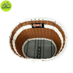 Giỏ xe đạp, xe đạp điện rổ được làm từ sợ mây nhựa khung sắt cao cấp elip