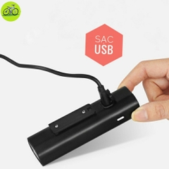 Đèn xe đạp siêu sáng chống nước với độ bền cao, Sạc USB pin 2000mAh