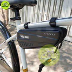 Túi Treo Sườn Xe Đạp Thể Thao Wild Man, Chống Nước, Túi Cứng Treo Góc Sườn
