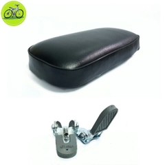 Bộ gác chân và nệm yên sau xe đạp Gắn Xe Đạp