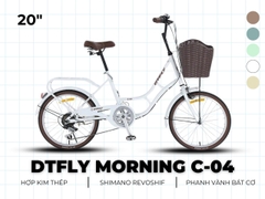 Xe Đạp mini DTFLY MORNING C-04 / phù hợp nữ 1m45-1m65