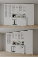 Tủ Bếp phủ acrylic Kõri trắng trang nhã 2501