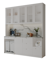 Tủ Bếp phủ acrylic Kõri trắng trang nhã 2501