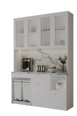 Tủ Bếp phủ acrylic Kõri trắng trang nhã 2501