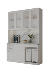 Tủ Bếp phủ acrylic Kõri trắng trang nhã 2501