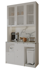 Tủ Bếp phủ acrylic Kõri trắng trang nhã 2501