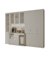 Tủ bếp kho phủ acrylic Kõri trắng trang nhã 2501