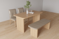 Bàn ăn phong cách Japandi hiện đại BA2506