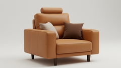 SF2508- Sofa  Da Phong Cách Bắc Âu Tối Giản