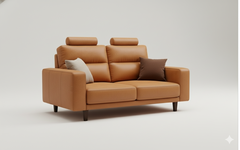 SF2508- Sofa  Da Phong Cách Bắc Âu Tối Giản