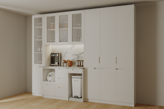 Tủ Bếp phủ acrylic Kõri trắng trang nhã 2501