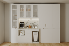 Tủ Bếp phủ acrylic Kõri trắng trang nhã 2501