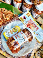 Set bánh tráng muối tép hành phi - tóp mỡ - bơ 2 vị lớn