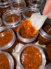 Bánh tráng chấm muối sệt - hành phi