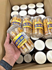 Bánh tráng cuộn tôm sấy giòn lava trứng muối