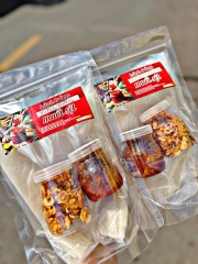 Bánh tráng chấm muối sệt - hành phi