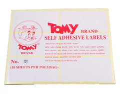 Nhãn Decal Tomy từ số 99 -> 124 (10 tờ/xấp)