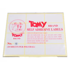 Nhãn Decal Tomy từ số 99 -> 124 (10 tờ/xấp)
