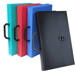 Cặp nhựa 1 ngăn có quai A4 King Star 2,5 cm