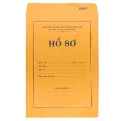 Bao thư A4 màu 24 x 35 cm có chữ Hồ Sơ ( 3 màu ) ( 100 cái/ xấp )