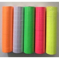 Giấy bấm giá màu dạ quang